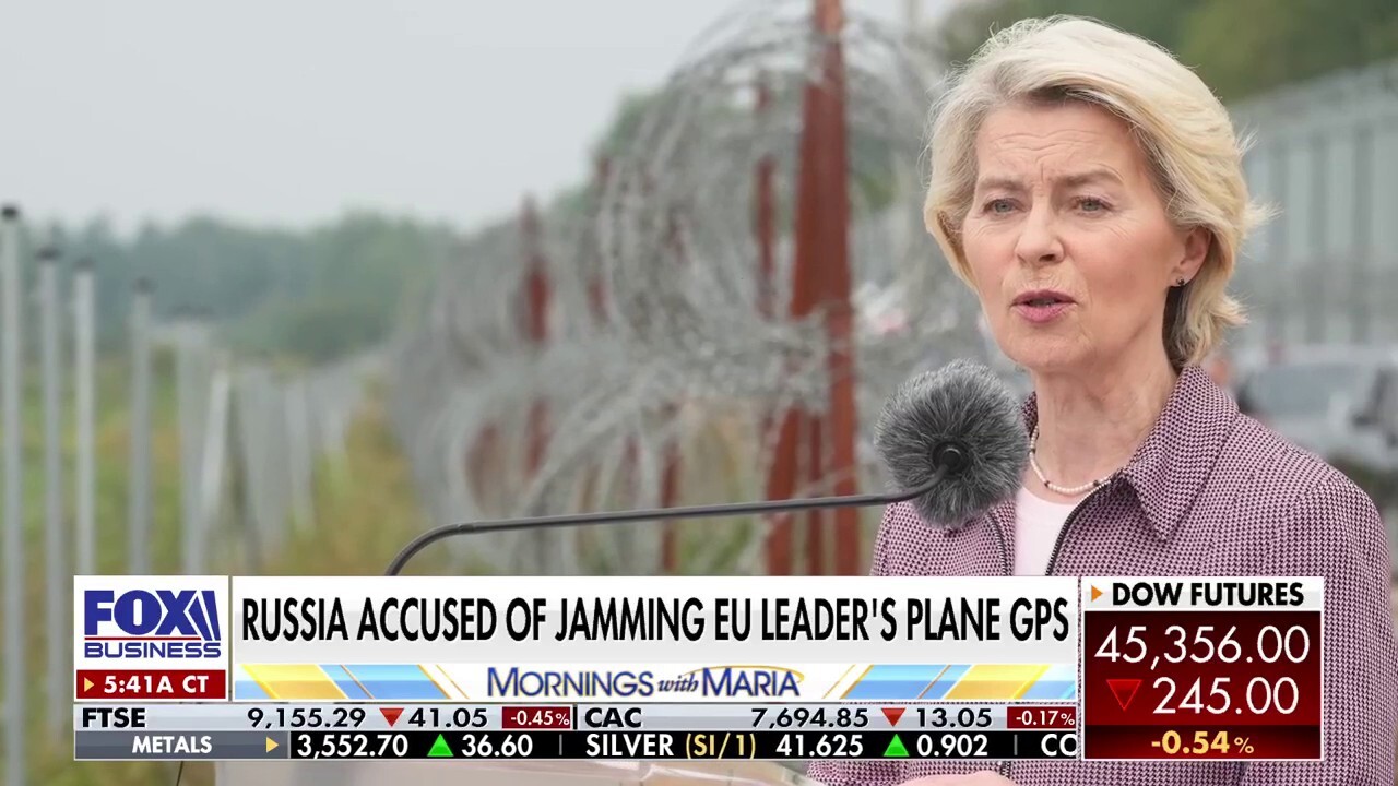 Kremlin allegedly jammed EU leader Ursula von der Leyen plane's GPS in 'alarming incident'