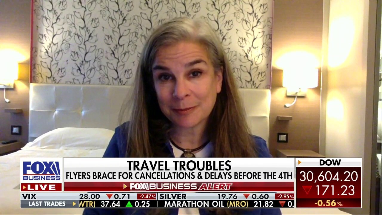 Frommer Media Co-President Pauline Frommer weighs in on the airline delays and cancellations occurring nationwide, saying Americans will be more inclined to reassess their travel plans this holiday weekend. 