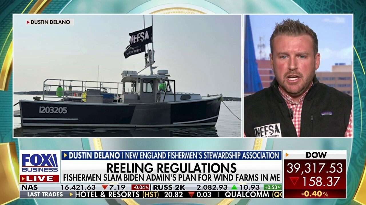 New England Fishermen's Stewardship Association COO Dustin Delano criticizes the Biden administration's plan for wind farms near the Gulf of Maine.