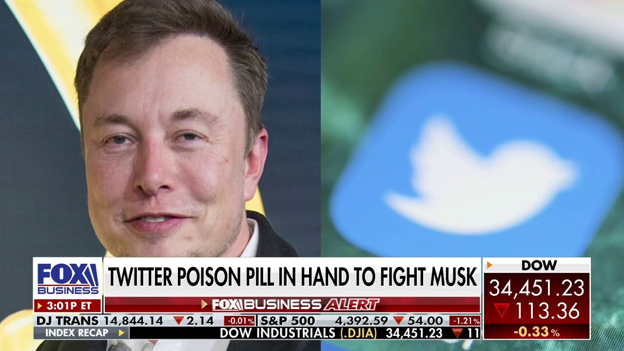 Twitter adopts 'poison pill' to stymie takeover by Elon Musk