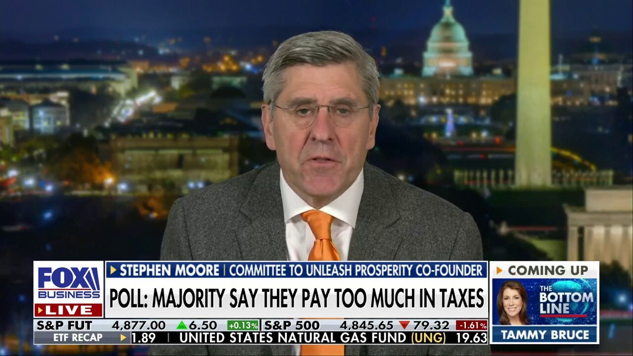 Stephen Moore, the FreedomWorks chief economist, discusses the U.S. tax code and why Americans are struggling financially on "The Bottom Line."