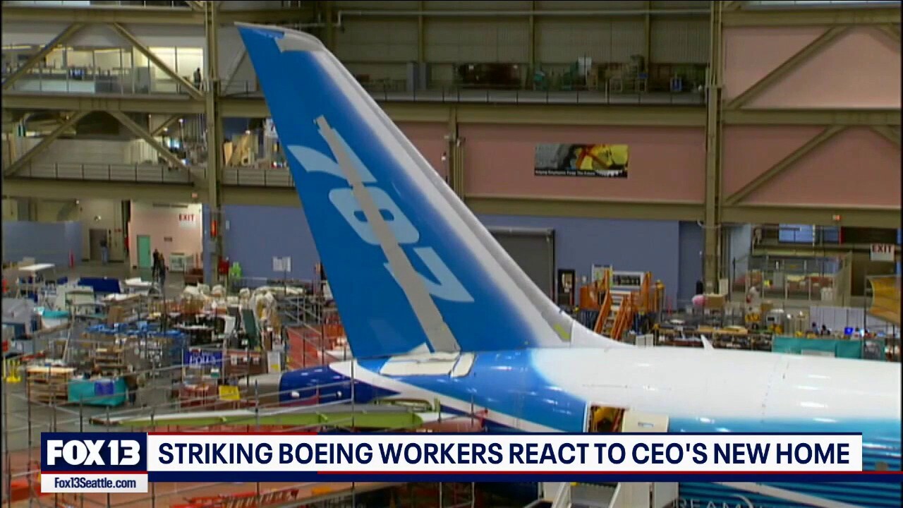 Boeing CEO Kelly Ortberg moved to Seattle while 33,000 of the company's workers took to the picket line. (Credit: Derrick Louie with Clarity Northwest Photography & Laura Halliday with Realogics Sotheby's International Realty and KCPQ)