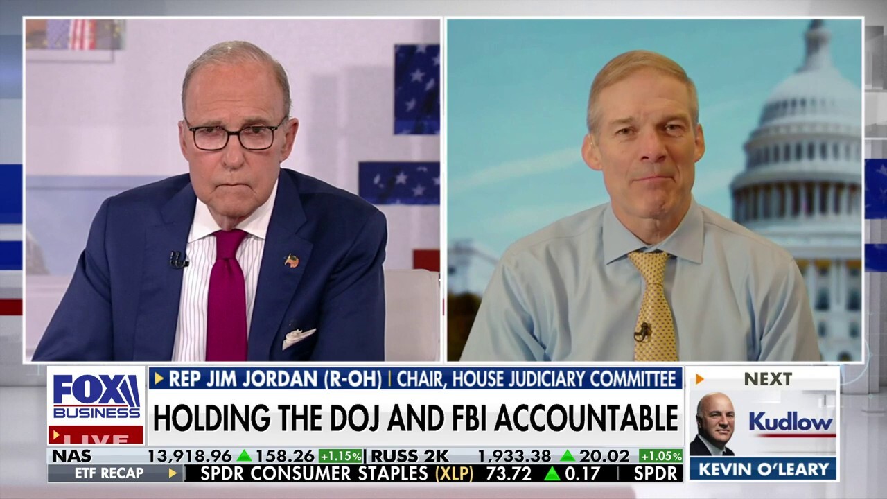 Rep. Jim Jordan, R-Ohio, provides insight on holding the FBI and DOJ accountable on 'Kudlow.'