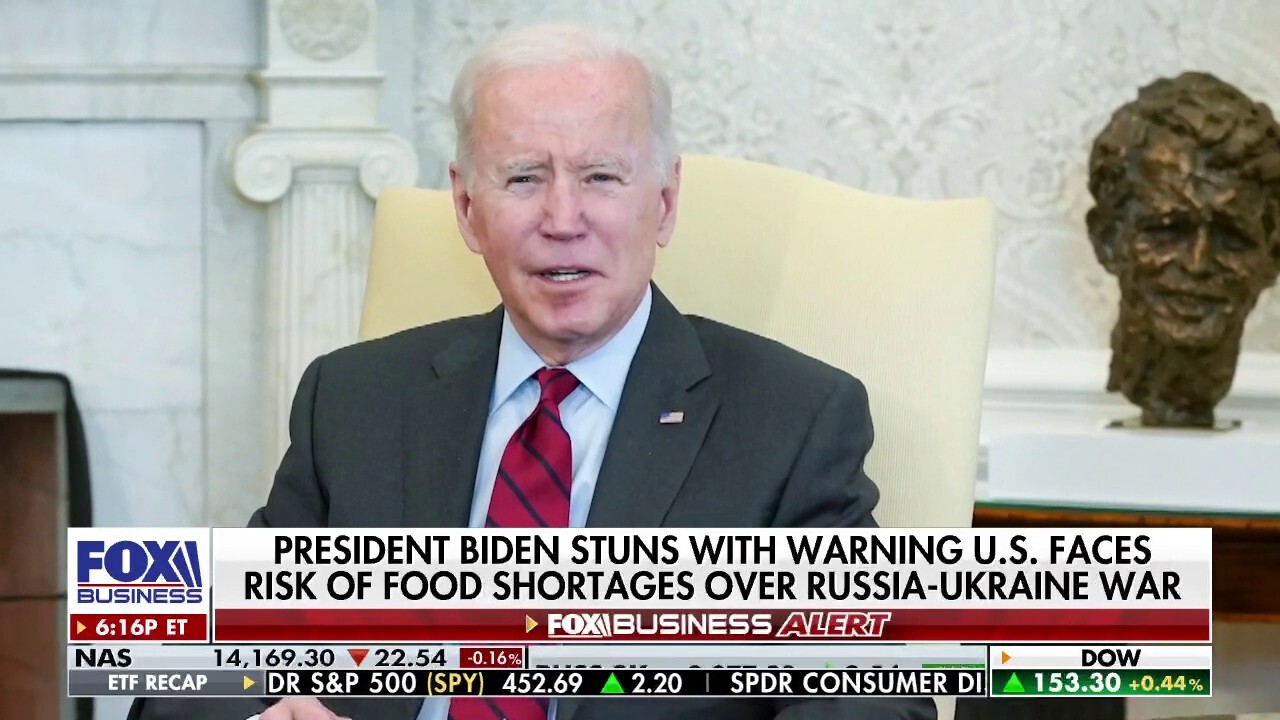 Biden warns of food shortages during Russia-Ukraine war