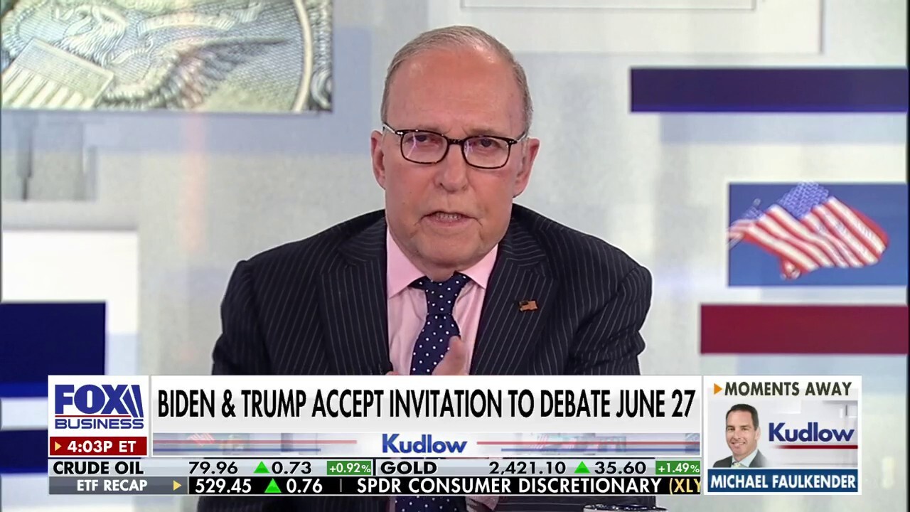 FOX Business host Larry Kudlow says President Biden inherited a 1.4% consumer price index on "Kudlow."