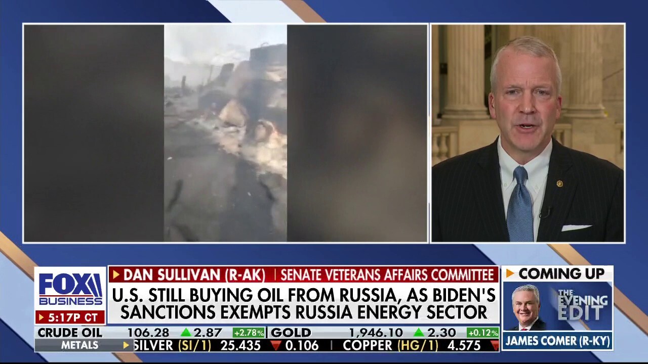 Biden is 'funding' Russia's war in Ukraine: Sen. Sullivan