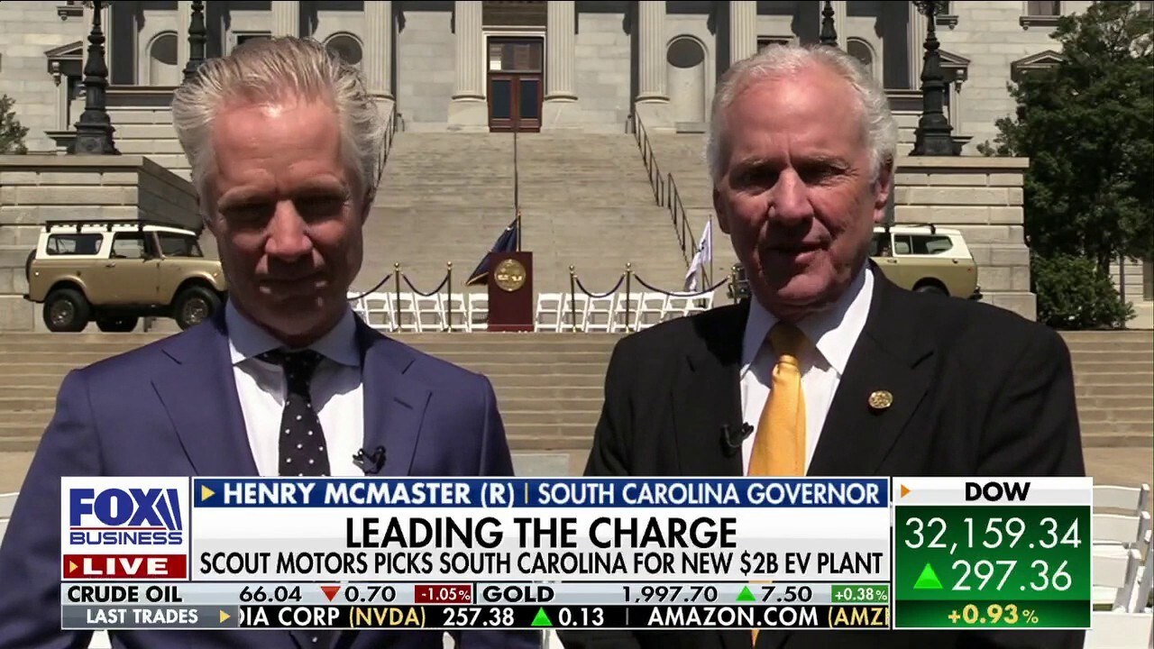 South Carolina Gov. Henry McMaster and Scout Motors president and CEO Scott Keogh discuss leading the charge with a new $2 billion electric vehicle plant.