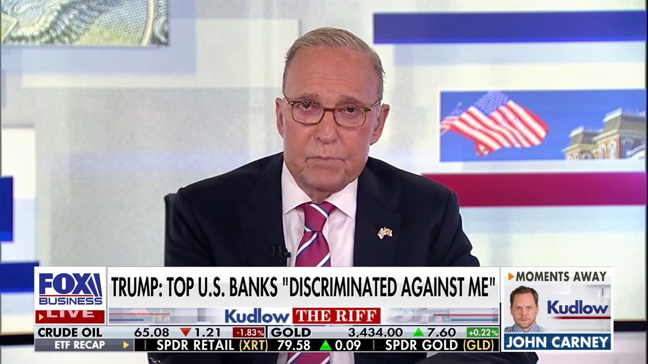  Larry Kudlow: This chapter of left-wing 'debanking' is coming to an end