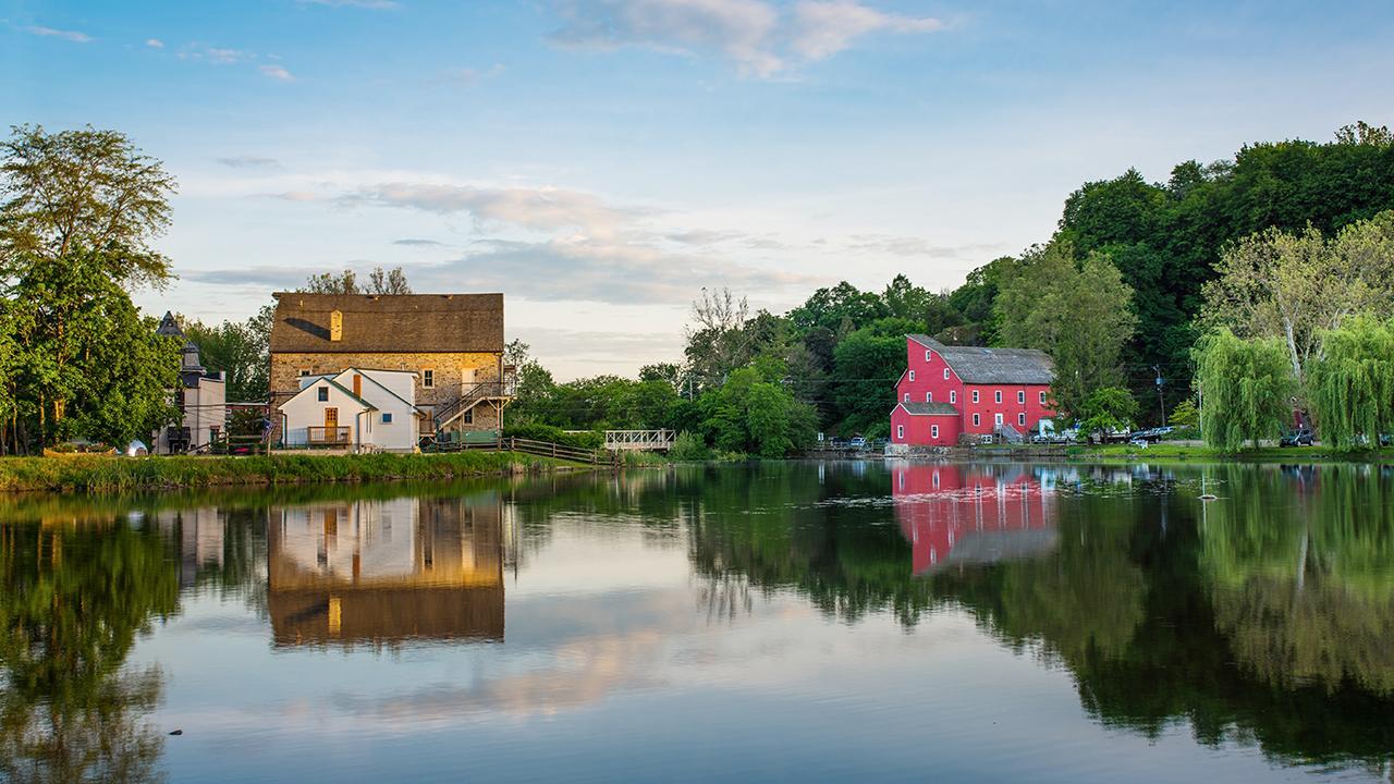 Clinton, NJ, landscape is picture perfect