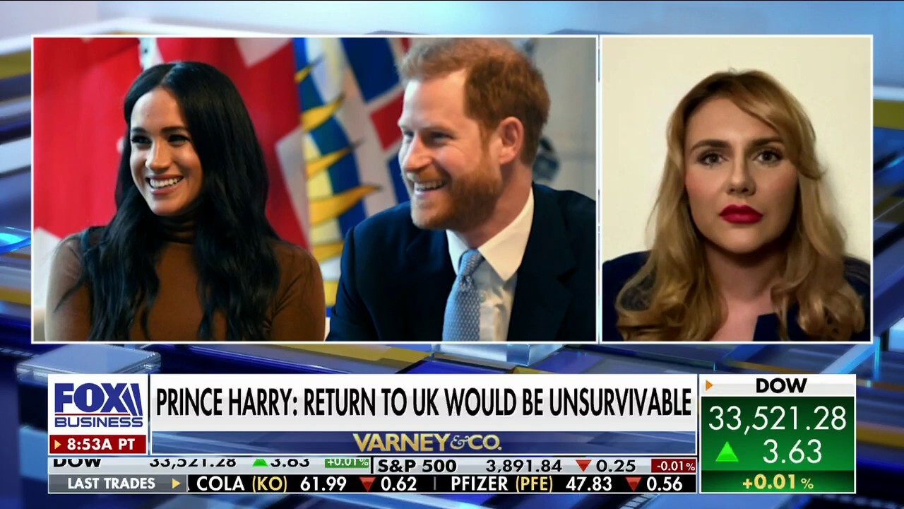 The Spectator World staff writer Kara Kennedy reacts to Prince Harry saying he cannot go back to living in the United Kingdom on 'Varney & Co.' 