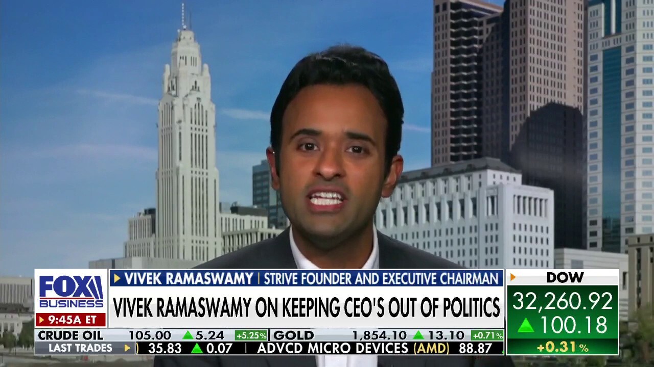 Strive Asset Management founder and executive chairman Vivek Ramaswamy discusses depoliticizing corporate America.