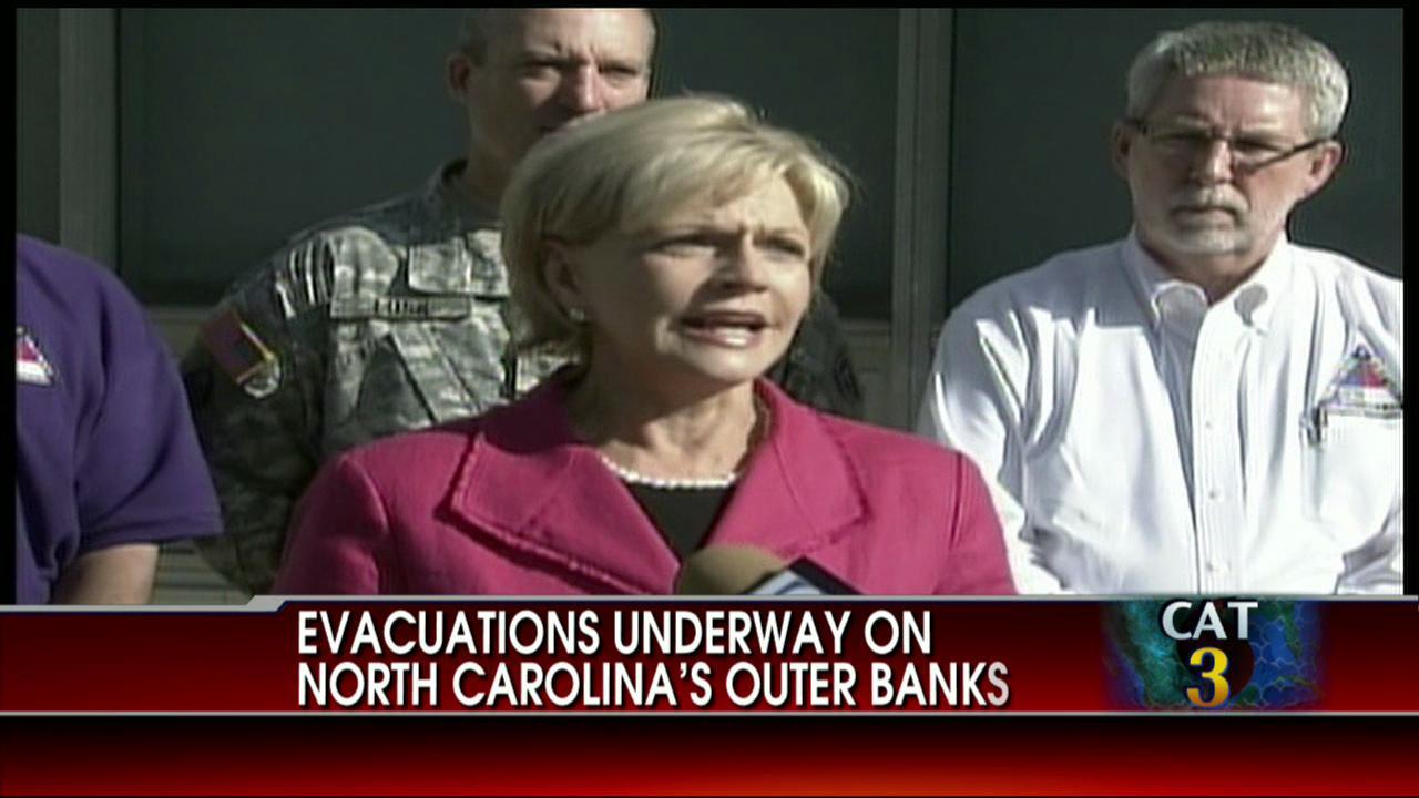 North Carolina Governor Declares State of Emergency Due to Hurricane Irene