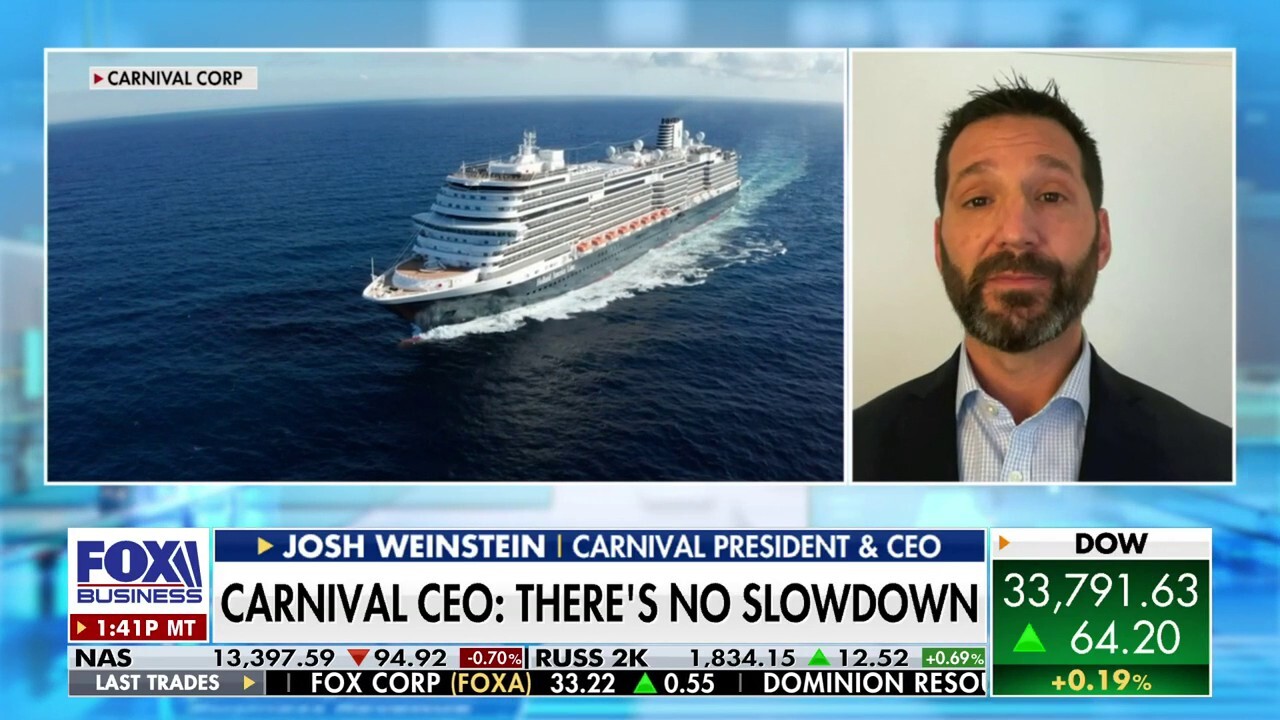 Carnival President and CEO Josh Weinstein discusses the company's record-breaking Q2 revenue and bookings on 'The Claman Countdown.'
