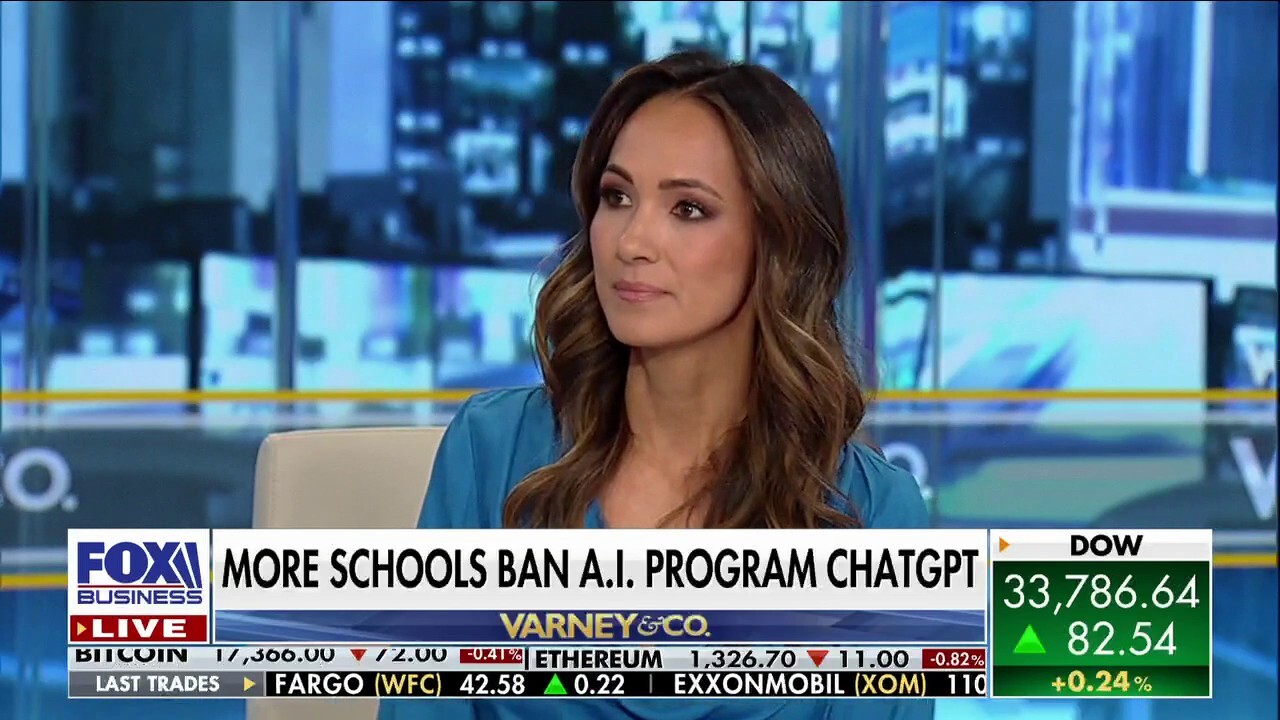 FOX Business’ Lydia Hu joins ‘Varney & Co.’ to discuss the artificial intelligence program ChatGPT and the decision by some school districts to ban the service on school networks and devices.