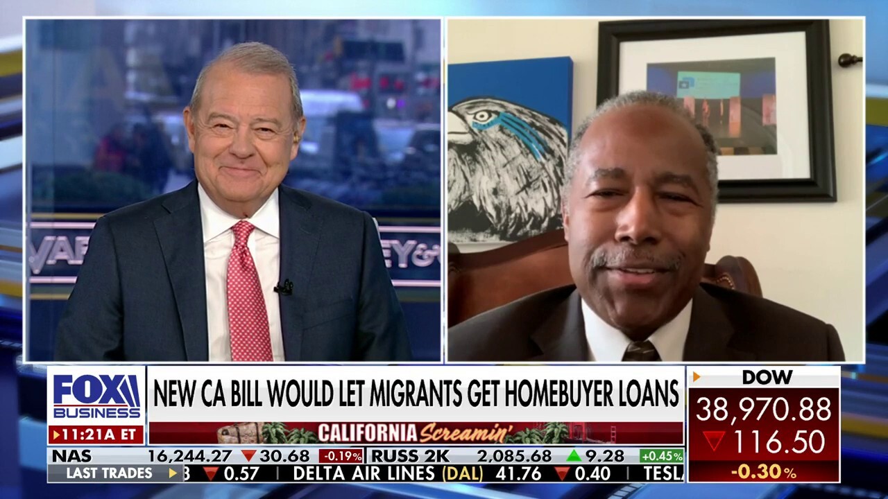 Former Housing and Urban Development Secretary Dr. Ben Carson reacts to the new California bill that would make illegal immigrants eligible for first-time homebuyer loans.