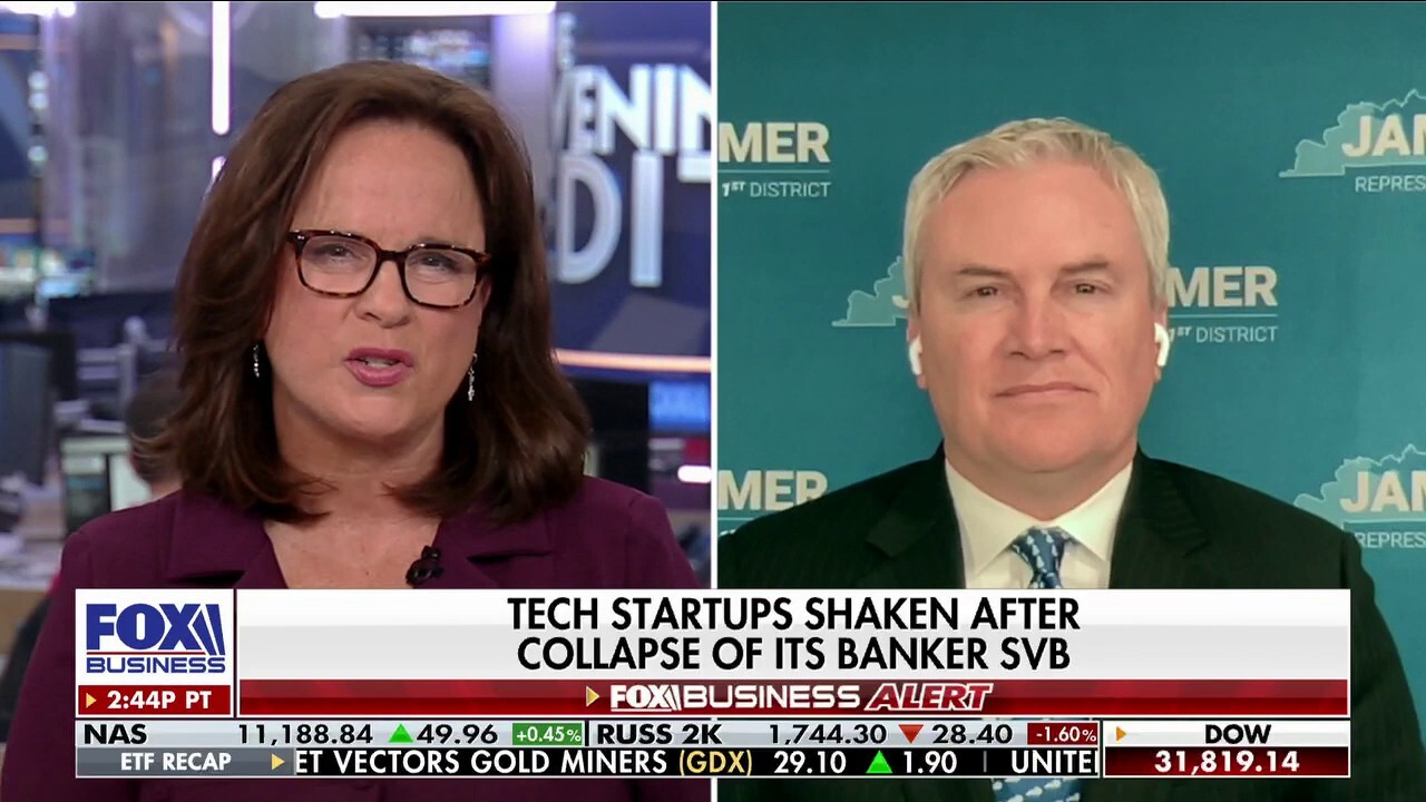 Rep. James Comer, R-Ky., provides insight on the Biden family business and rips Silicon Valley Bank's collapse on 'The Evening Edit.'