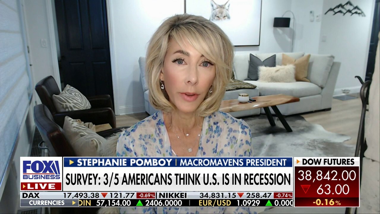 Macromavens President Stephanie Pomboy breaks down whether Americans are technically experiencing a recession, key economic data and the labor market.