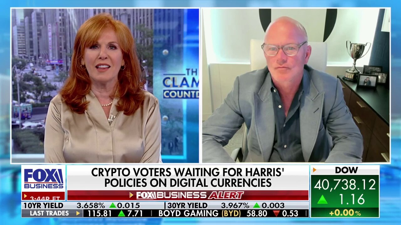 Galaxy Digital CEO Michael Novogratz discusses the presidential candidates' takes on cryptocurrency after it was not mentioned during the Trump-Harris debate on 'The Claman Countdown.' 