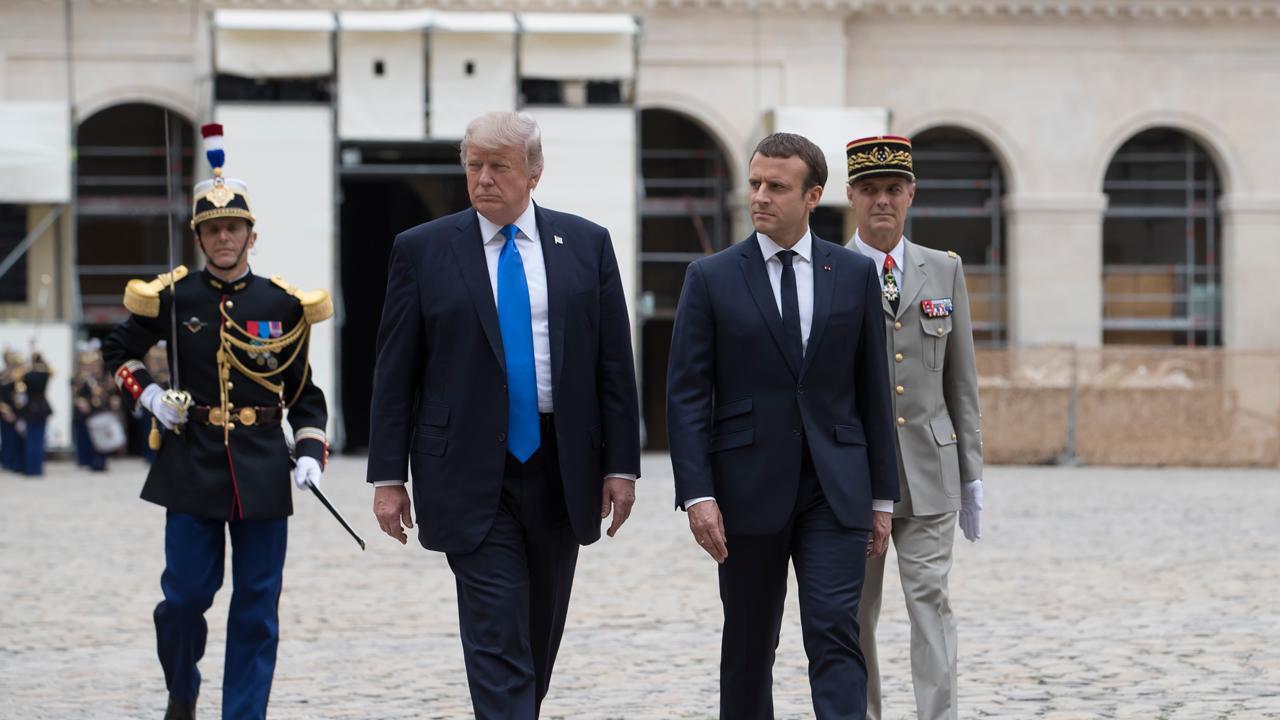 Trump, Macron meet amid global security concerns
