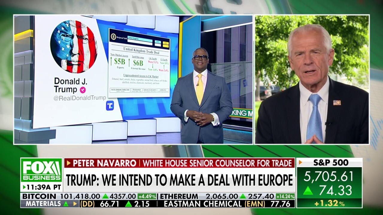 Trump's UK trade deal is the first step to stopping foreign 'cheating': Peter Navarro 