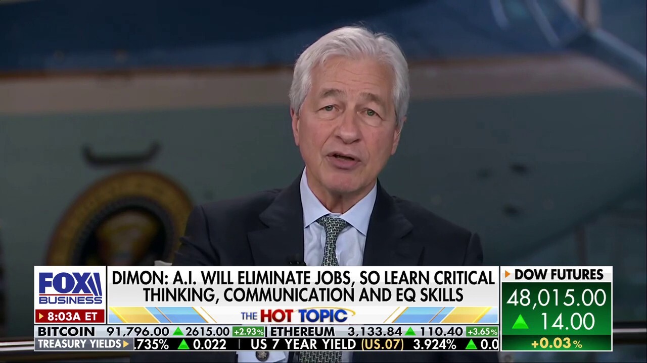 Jamie Dimon: AI is going to 'save lives,' do great stuff for mankind