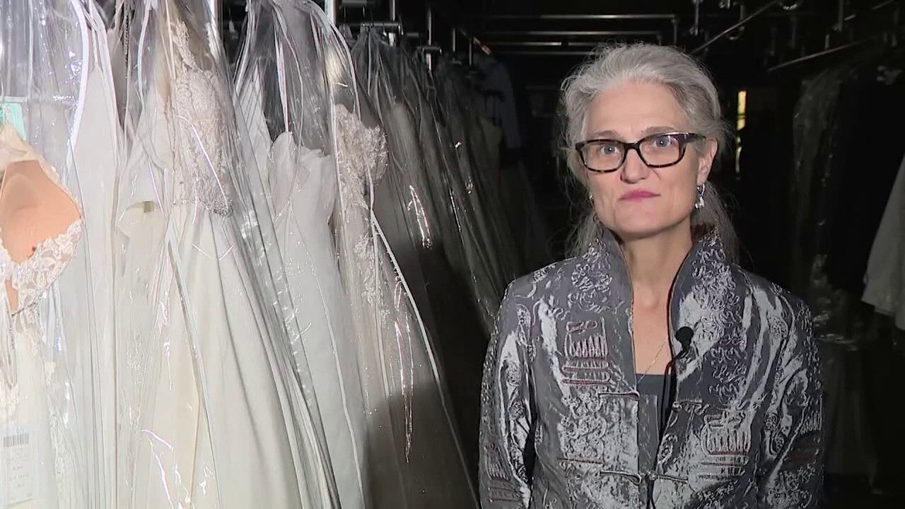 Georgia warehouse owner hopes to reunite abandoned wedding dresses with brides. (Credit: Fox 5 Atlanta)