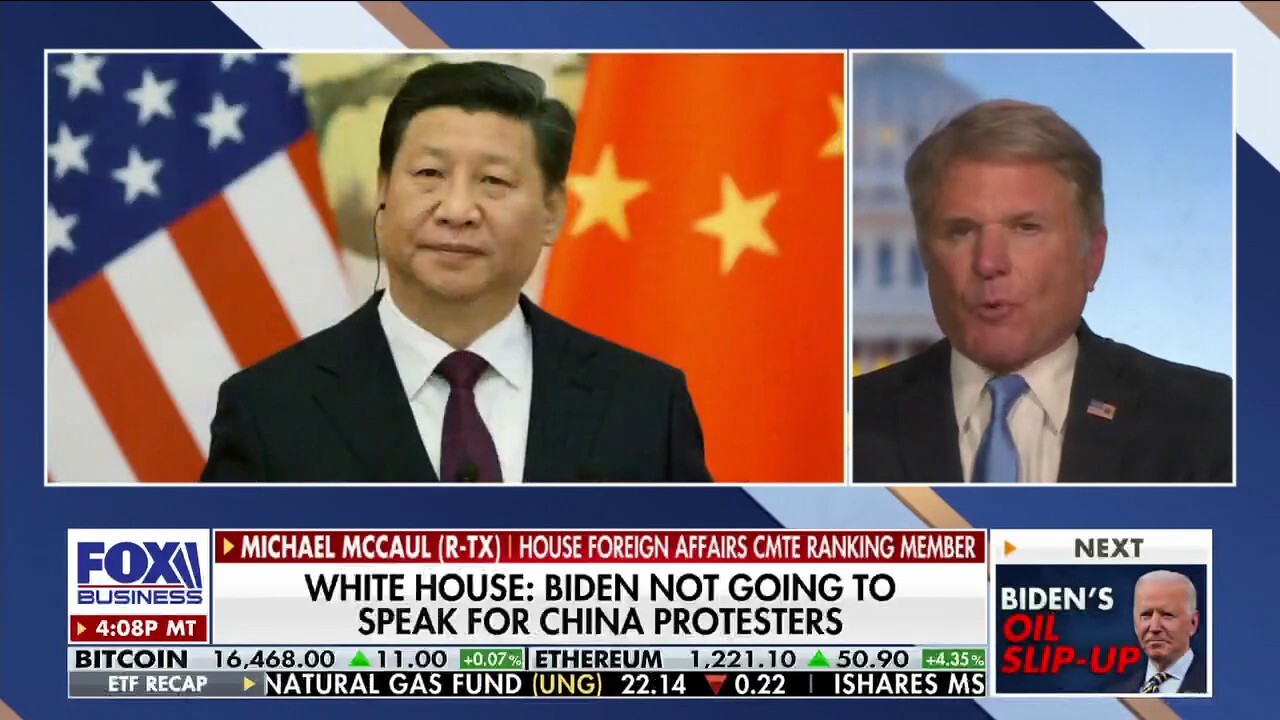 Rep. Michael McCaul: Chairman Xi Jinping is going to 'pay the price'