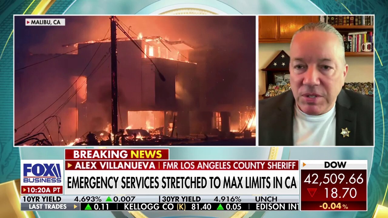 Alex Villanueva discusses the local response to devastating California wildfires on 'The Big Money Show.'