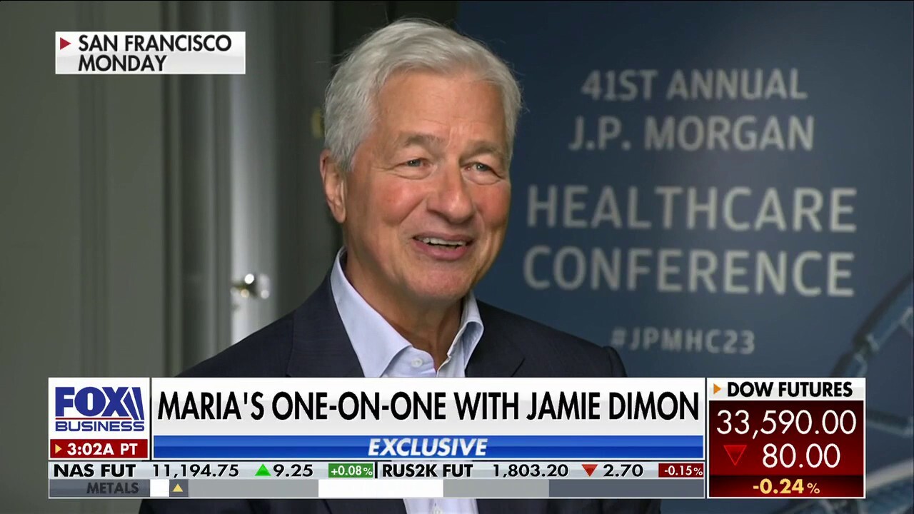 JPMorgan Chase CEO Jamie Dimon discusses the state of the company and macroeconomic picture in an exclusive interview on 'Mornings with Maria.'