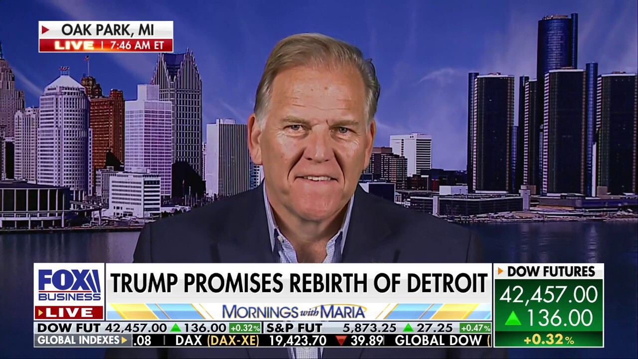 Republican candidate for U.S. Senate in Michigan Mike Rogers expresses confidence in Trump and congressional Republicans to win election majorities and details his priorities to protect Detroits auto industry.