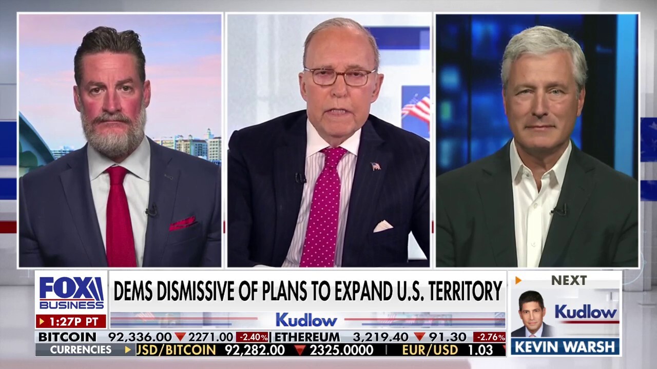 Former national security adviser Robert O'Brien and Rep. Greg Steube, R-Fla., discuss the benefits of acquiring Greenland on 'Kudlow.'