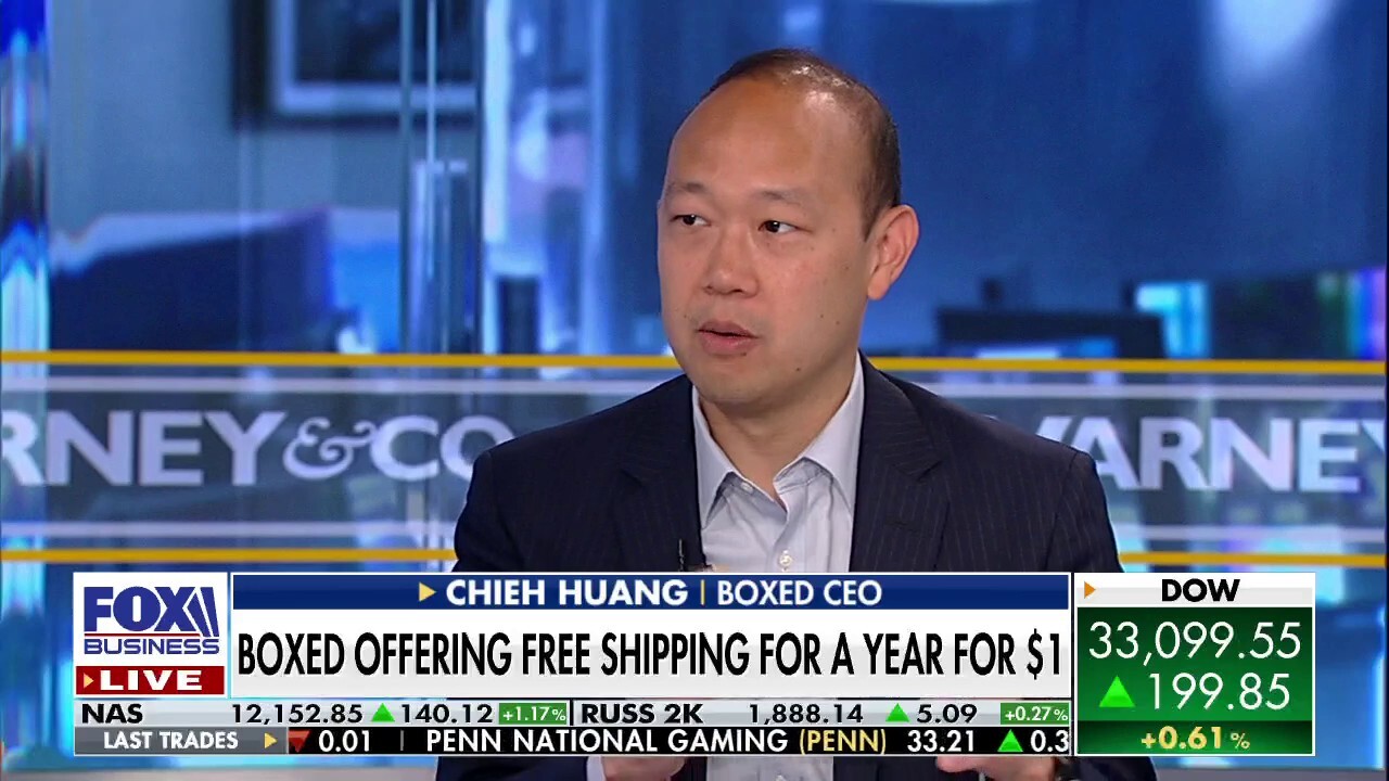 Boxed CEO Chieh Huang discusses how his company is dealing with product shortages and cutting food costs for his customers with a membership. 