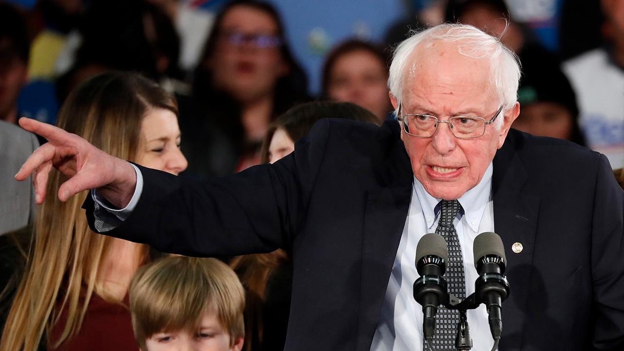 Bernie Sanders speaks from Iowa amid caucus delays 