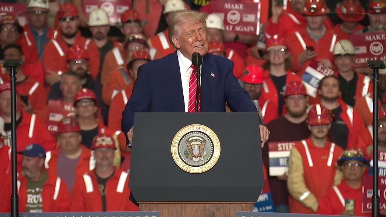 President Donald Trump touted a new U.S. Steel–Nippon partnership during a rally with steelworkers in West Mifflin, Pa., on Friday, promising a return to "made in Pennsylvania."