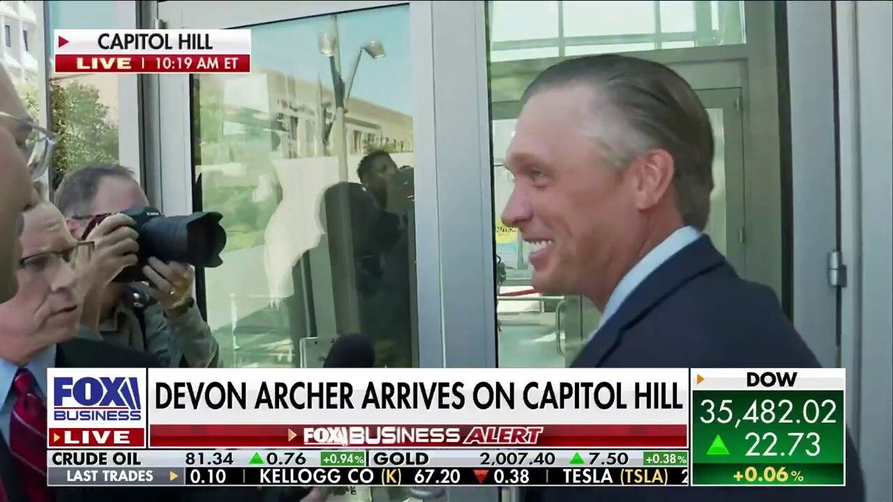 Fox News questions Devon Archer as he arrives for House testimony