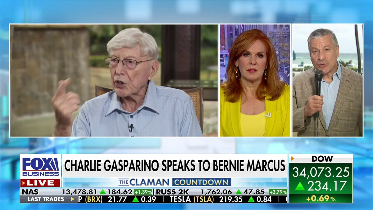 FOX Business senior correspondent Charlie Gasparino recaps his interview with Home Depot co-founder Bernie Marcus as they discussed everything from inflation to the rise of antisemitism in the U.S. on "The Claman Countdown."