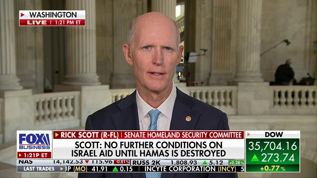 Sen. Rick Scott, R-Fla., discusses the Israel war, Congress grappling with aid packages and Florida's DeSantis and California's Newsom anticipated debate.