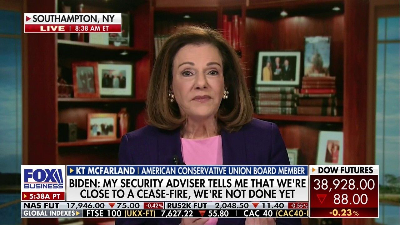 KT McFarland on Biden's cease-fire remarks: He did this 'only for ...