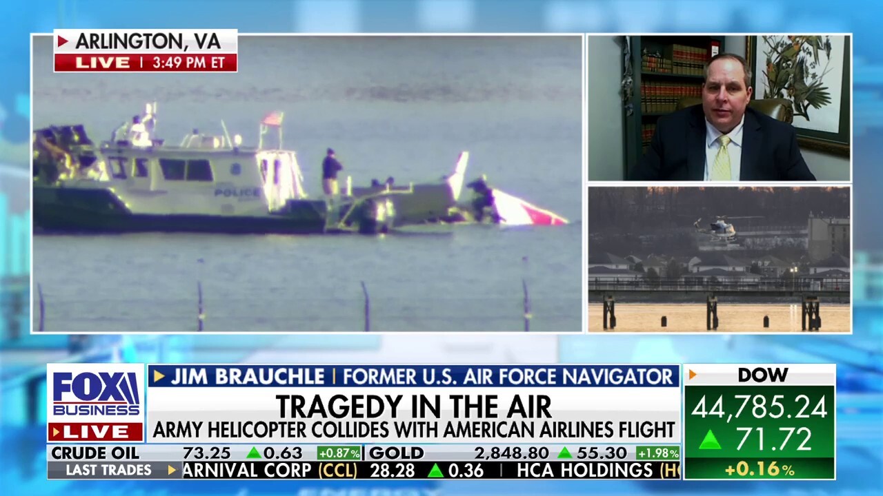 Former Air Force navigator Jim Brauchle gives his take on the collision between a jet and a military helicopter in D.C. on 'The Claman Countdown.'