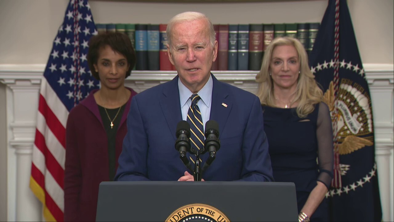 President Biden on Friday said "we created more than 12,000, 12,000 jobs since I took office."