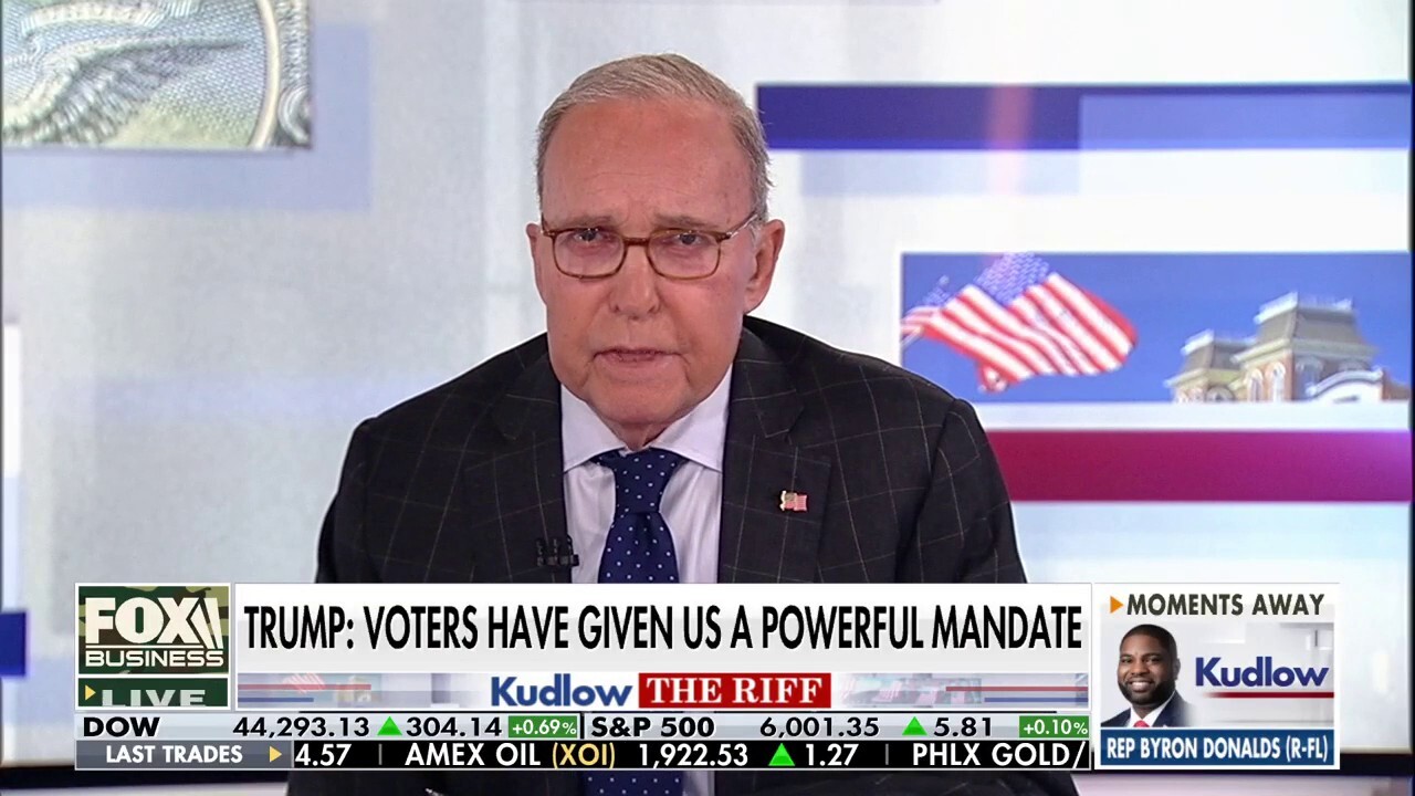 FOX Business host Larry Kudlow reacts to markets rallying following President-elect Trump's victory on 'Kudlow.'