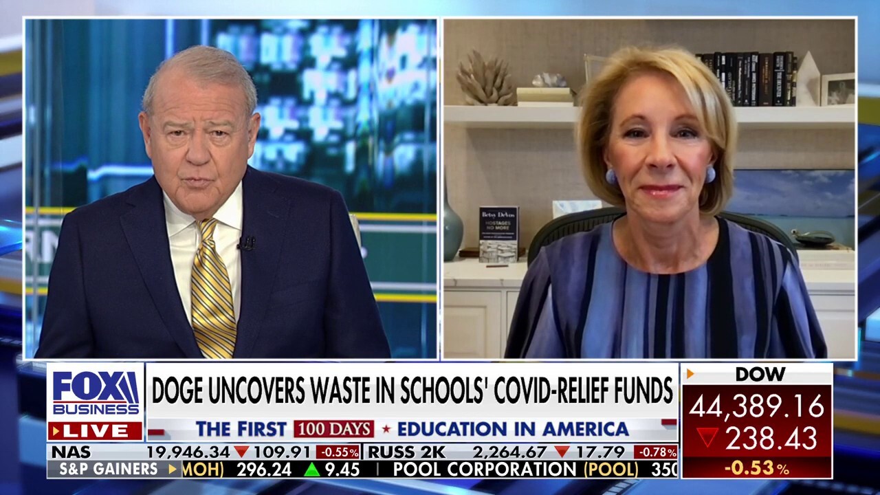 Former Trump administration Education Secretary Betsy DeVos reacts to the Department of Government Efficiency’s latest findings of wasteful spending within the agency on ‘Varney & Co.’