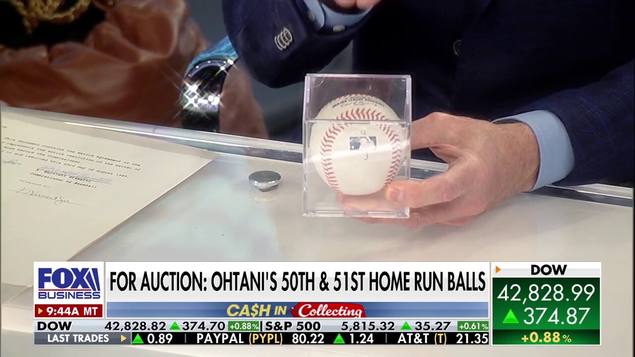 Shohei Ohtani's famous 50th home run ball goes up for auction