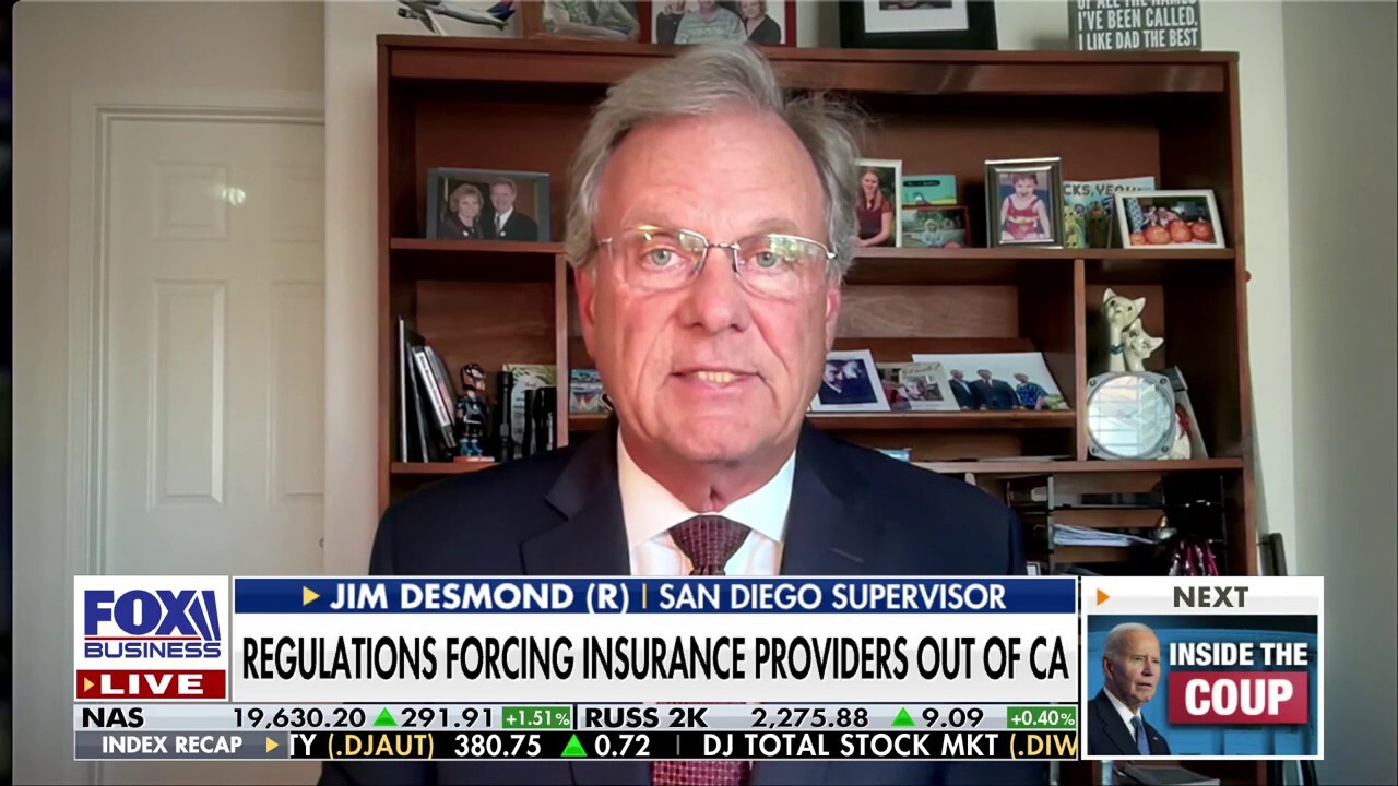 San Diego County supervisor Jim Desmond criticizes California’s insurance regulations implemented prior to the Los Angeles County wildfires on ‘The Bottom Line.’