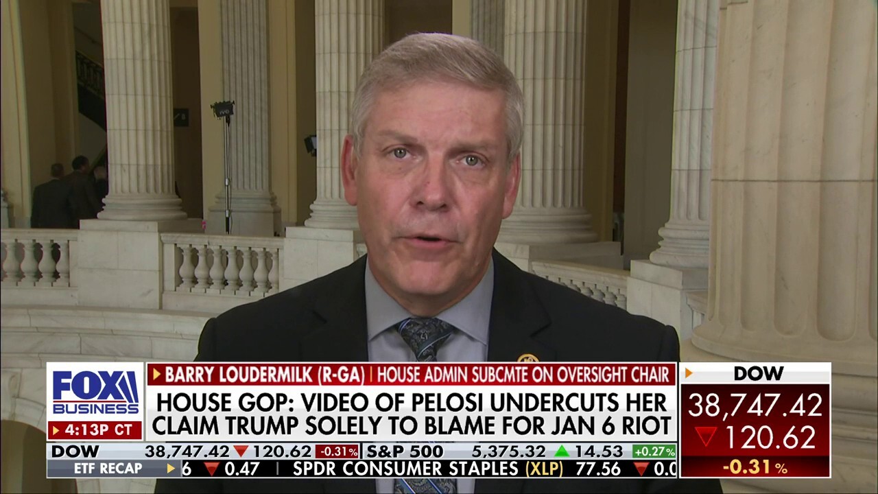 Pelosi should be ‘looking at her staff’ instead of blaming Trump: Rep. Barry Loudermilk