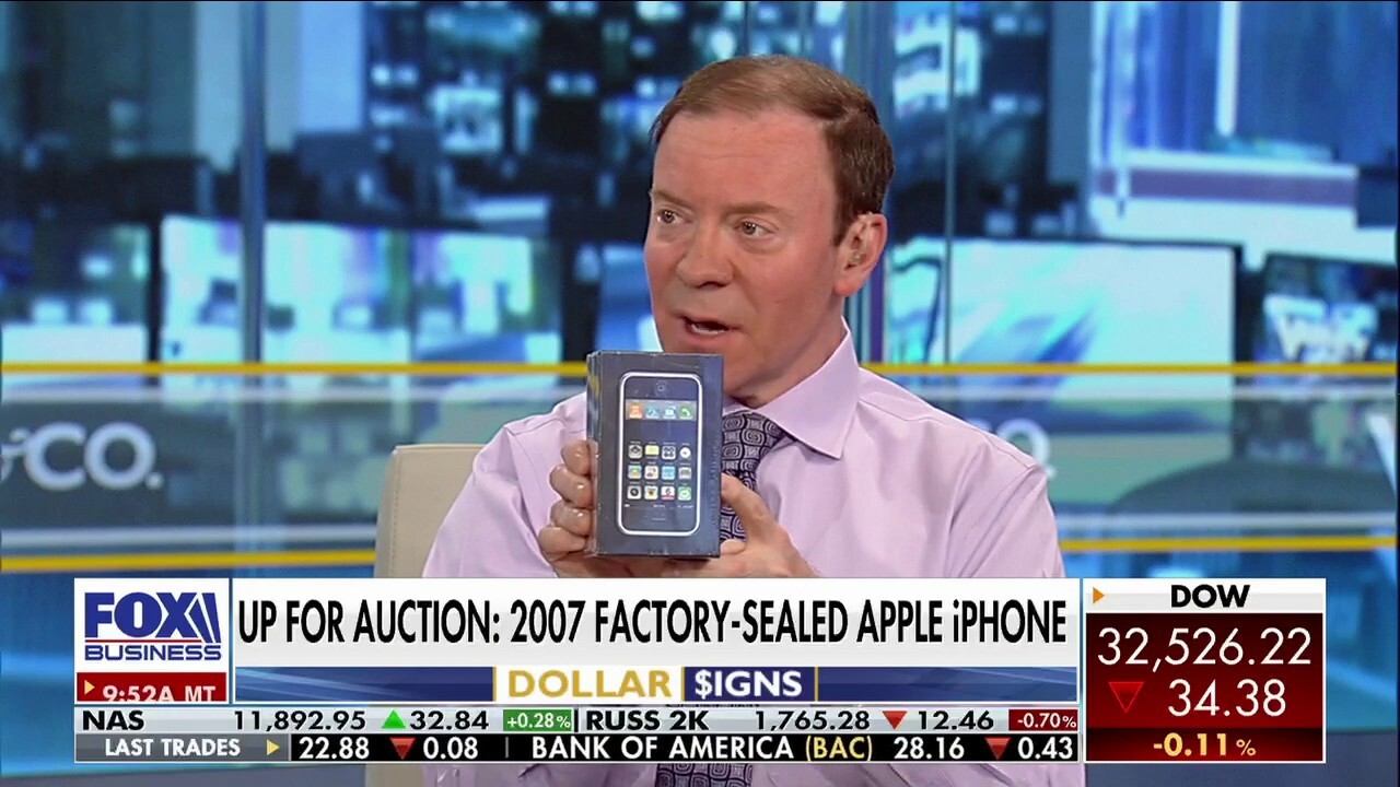 Goldin Auctions founder Ken Goldin shows off some unique sports and tech items up for auction on Varney & Co.