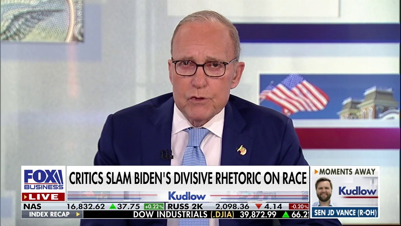 Larry Kudlow: Biden gave a disgraceful speech to the Morehouse ...