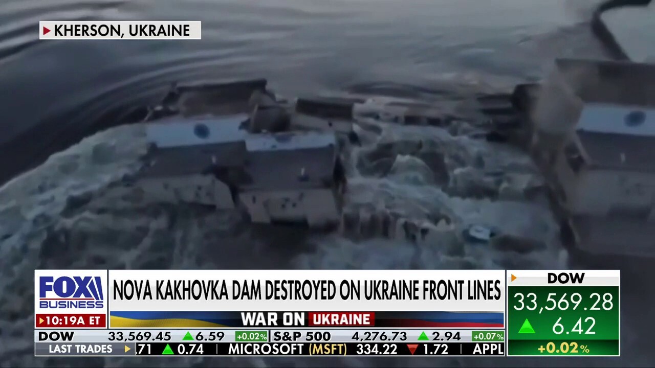 Wall Street Journal national security reporter Brett Forrest discusses how flooding from Ukraine's Nova Kakhovka dam could affect its fight against Russia on "Varney & Co."