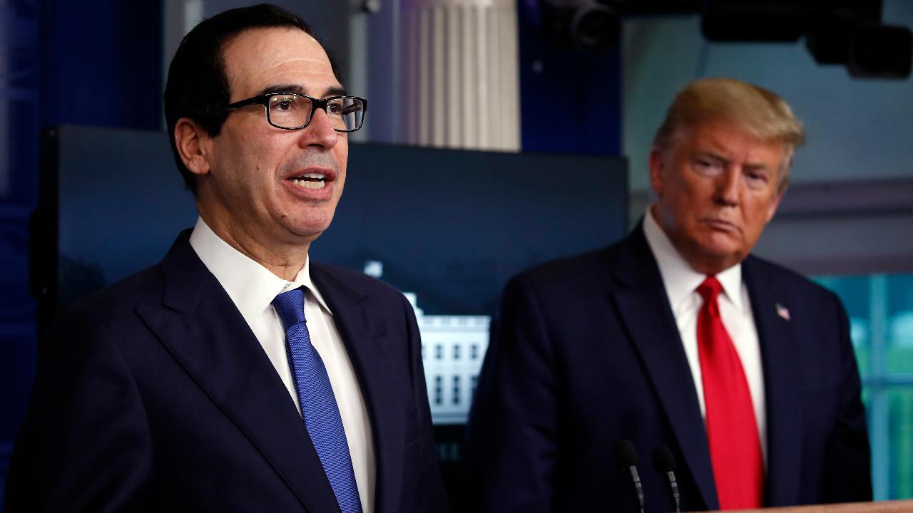 Mnuchin 'very pleased' with discussions with airlines