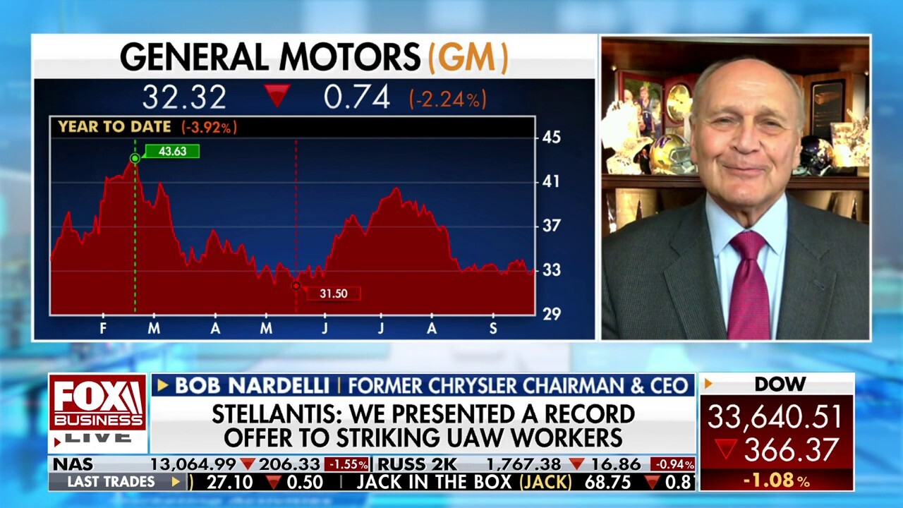 Former Chrysler CEO Bob Nardelli discusses the ongoing negotiations between the UAW and the Big Three automakers on ‘The Claman Countdown.’